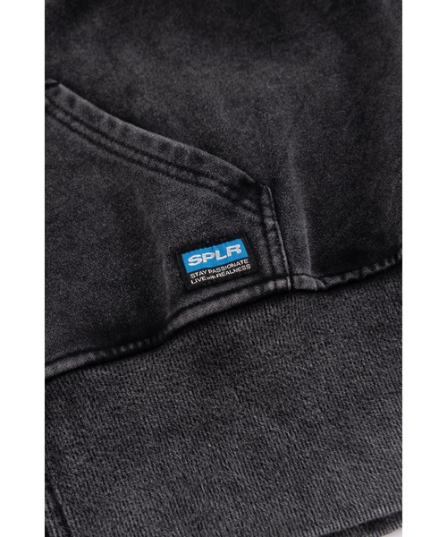 SPLR(エス・ピー・エル・アール)の「ジップパーカー|Chemical Dye Zip Hoodie|SPLR(パーカー・メンズ・ベージュ/ブラック・SMALL/MEDIUM/LARGE/X-LARGE)」の6枚目の写真
