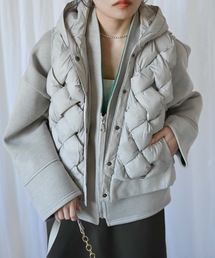 ダウンベスト（ホワイト/白色系・フードあり）ファッション通販 - ZOZOTOWN