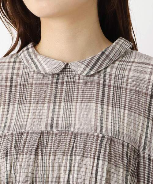 one'sterrace(ワンズテラス)の「◆前後着用 丸衿ブラウス(シャツ/ブラウス・レディース・グレー系4/ブラック系8/アイボリー系8・02)」の7枚目の写真