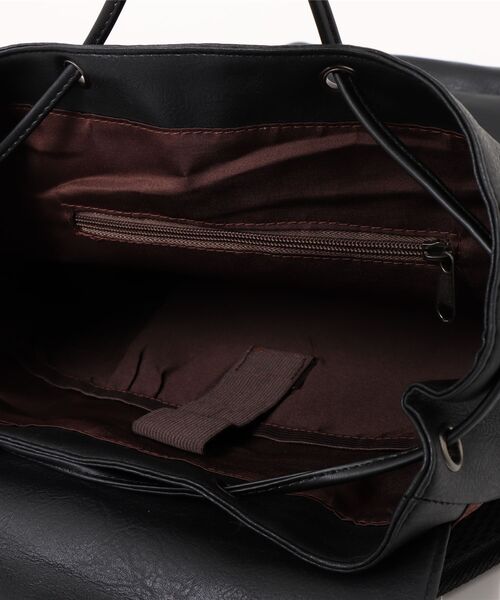 WESTBOY(ウエストボーイ)の「大容量 レザーバックパック WO25W2BG05【WB ORIGINALS】【2025AW】(バックパック/リュック・メンズ・ブラック・FREE)」の18枚目の写真