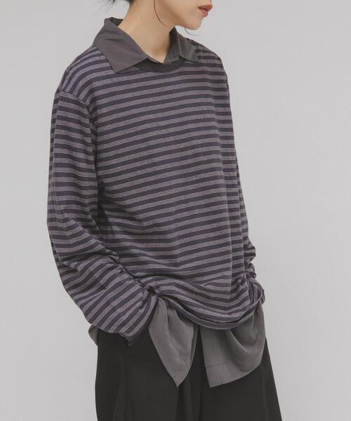 セール】マルチボーダーロンTEE（Tシャツ/カットソー）｜KBF