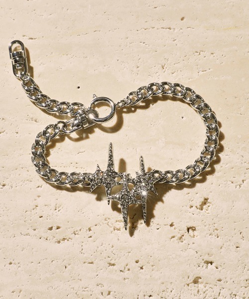 Soierie(ソワリー)の「エトワール ストーン ブレスレット / Etoile stone bracelet(ブレスレット・レディース・シルバー系・FREE)」の2枚目の写真