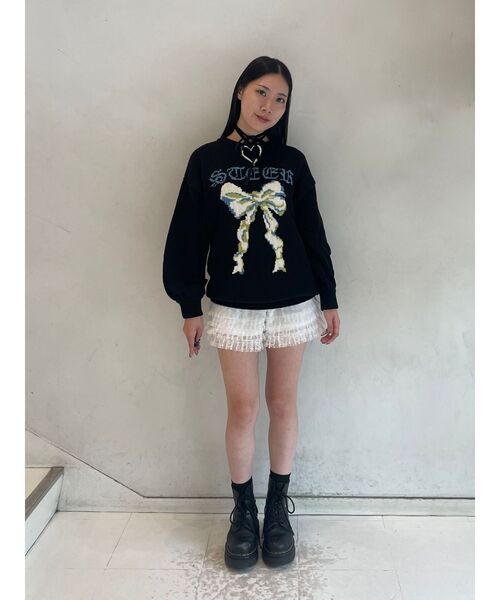 【完売商品】jouetie リボンジャガードルーズニット リボンジャガードルーズニット[品番：MKSW0061525]｜jouetie