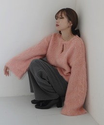 hellam（へラム）の「【sakippe×hellam】シャギーフレアスリーブニット（ニット/セーター）」