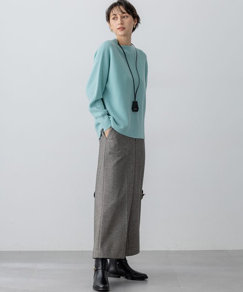 23区(ニジュウサンク)の「ラメミックスツイード クロップド パンツ(その他パンツ・レディース・ベージュ系3/グレー系3/ブラック系3・40/38/36)」の7枚目の写真