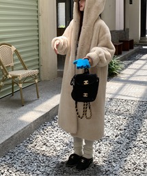 LUCPY（ラクピー）の「エコファーナチュラルボリュームショートコート（その他アウター・レディース）」