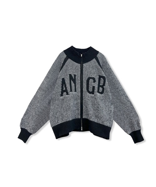 ANDGEEBEE（アンジービー）の「UNISEX プレーティングジップニット（ニット/セーター・レディース・ブラウン/ブラック・FREE）」の14枚目の写真