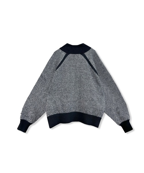 ANDGEEBEE（アンジービー）の「UNISEX プレーティングジップニット（ニット/セーター・レディース・ブラウン/ブラック・FREE）」の15枚目の写真