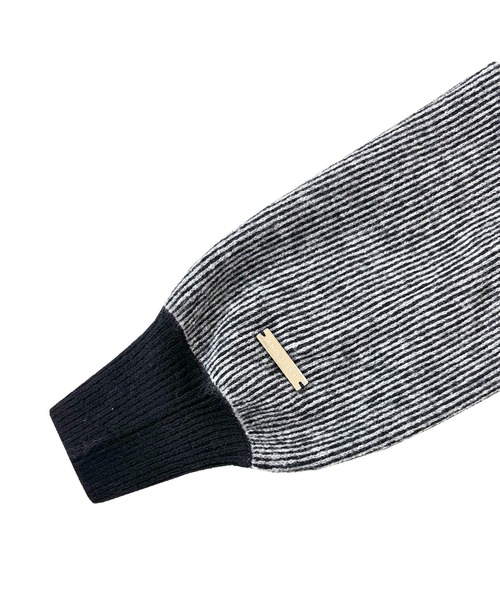 ANDGEEBEE（アンジービー）の「UNISEX プレーティングジップニット（ニット/セーター・レディース・ブラウン/ブラック・FREE）」の16枚目の写真