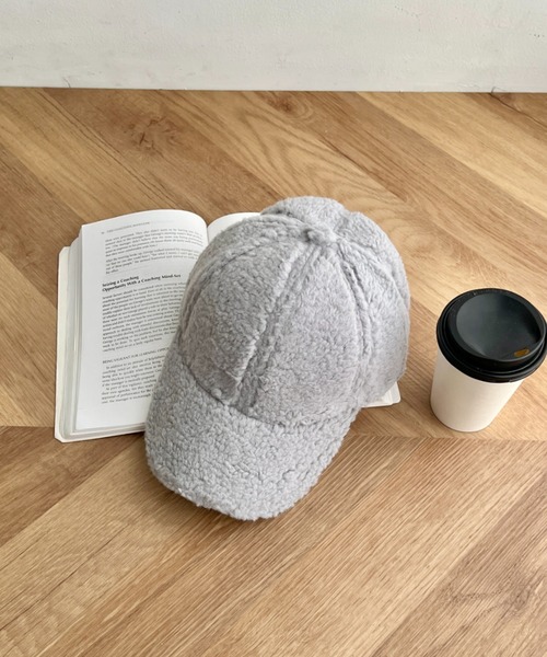 CLEA（クレア）の「無地ボアキャップ（キャップ・レディース・グレー/ブラウン/ホワイト/ベージュ/ブラック・FREE）」の20枚目の写真