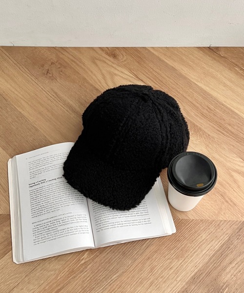 CLEA（クレア）の「無地ボアキャップ（キャップ・レディース・グレー/ブラウン/ホワイト/ベージュ/ブラック・FREE）」の15枚目の写真