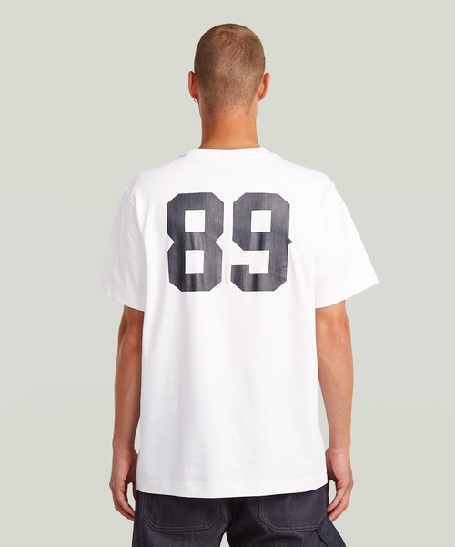 セール】89 BACK GRAPHIC LOOSE T-SHIRT/ナンバリンググラフィックロゴ