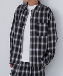 【セットアップ対応/ユニセックス】BM チェックシャツ