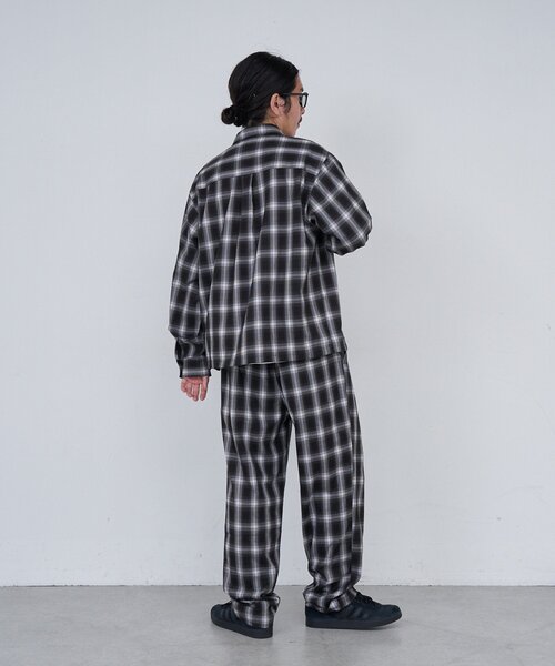 Kastane（カスタネ）の「【セットアップ対応/ユニセックス】BM チェックシャツ（シャツ/ブラウス・レディース・ブラック/ブラウン・FREE）」の12枚目の写真