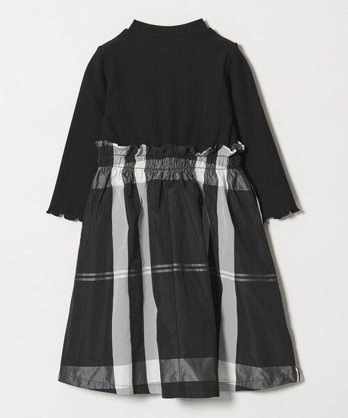 green label relaxing（グリーンレーベルリラクシング）の「ドッキング ワンピース / キッズ  100cm-160cm（ワンピース・キッズ・グレー系/ブラック・100cm/160cm/110cm/140cm/150cm/130cm/120cm）」の15枚目の写真