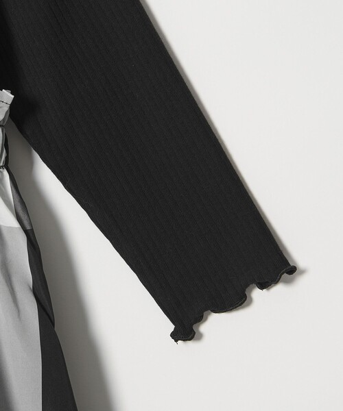 green label relaxing（グリーンレーベルリラクシング）の「ドッキング ワンピース / キッズ  100cm-160cm（ワンピース・キッズ・グレー系/ブラック・100cm/160cm/110cm/140cm/150cm/130cm/120cm）」の17枚目の写真