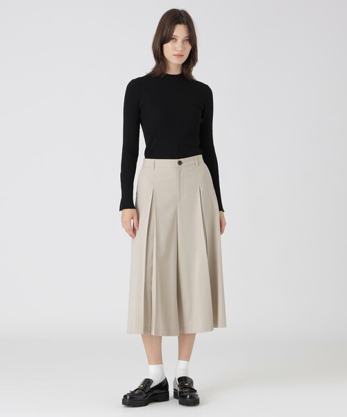 セール】プレーンウォッシャブルガウチョパンツ（その他パンツ）｜BLUE