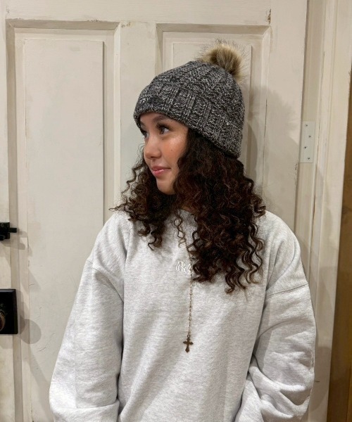 ROXY(ロキシー)の「COZY BEANIE/ロキシーニットキャップ・ビーニー(ニットキャップ/ビーニー・レディース・ブラック/ホワイト/ブラウン・FREE)」の16枚目の写真