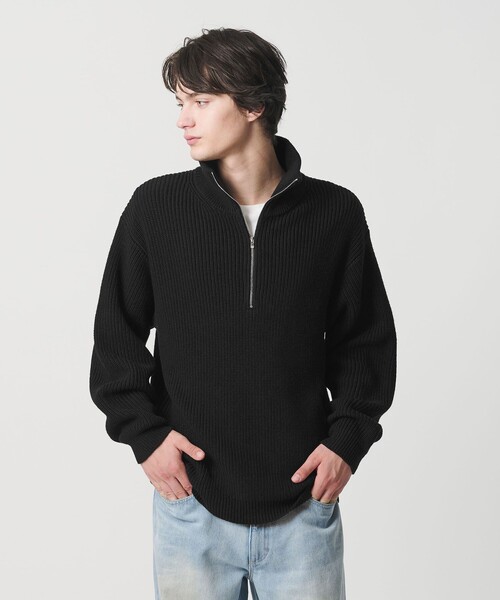 MONKEY TIME(モンキータイム)の「バルキー アゼ ハーフジップ ニット(ニット/セーター・メンズ・ケリーグリーン/ダークグレー/ブラック・S/M/L/XL)」の22枚目の写真