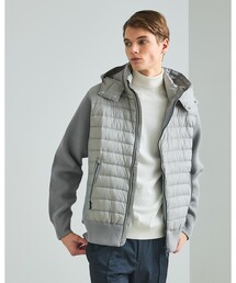 DESIGNWORKS | ニットコンビ　ダウンフード タフタ ブルゾン(ブルゾン)