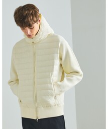 DESIGNWORKS | ニットコンビ ダウンフード タフタ ブルゾン(ブルゾン)