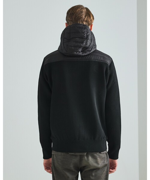 セール】ニットコンビ ダウンフード タフタ ブルゾン（ブルゾン