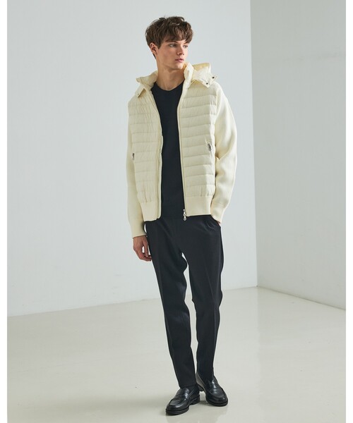 セール】ニットコンビ ダウンフード タフタ ブルゾン（ブルゾン