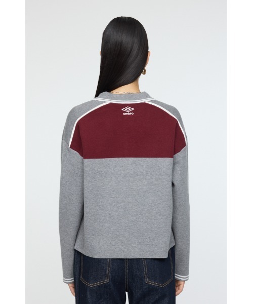 moussy  UMBRO JERSEY トップス UMBRO HALF ZIP TEAM ニットシャツ（ニット/セーター）｜MOUSSY
