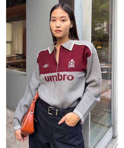 UMBRO HALF ZIP TEAM ニットシャツ（ニット/セーター）｜MOUSSY