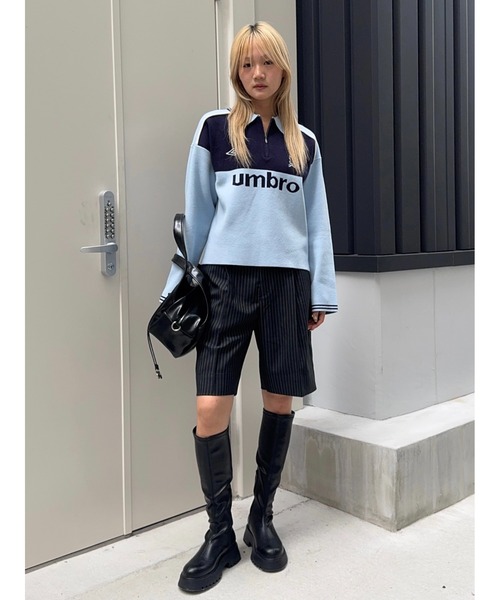 UMBRO HALF ZIP TEAM ニットシャツ（ニット/セーター）｜MOUSSY