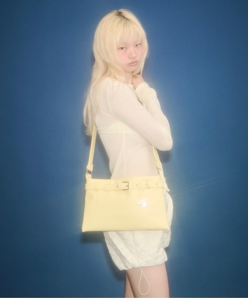 FEKETE（フェケテ）の「star pendant 2way shoulder bag / スターチャーム2WAYショルダーバッグ（ショルダーバッグ・レディース・サックスブルー/ライトイエロー・FREE）」の21枚目の写真