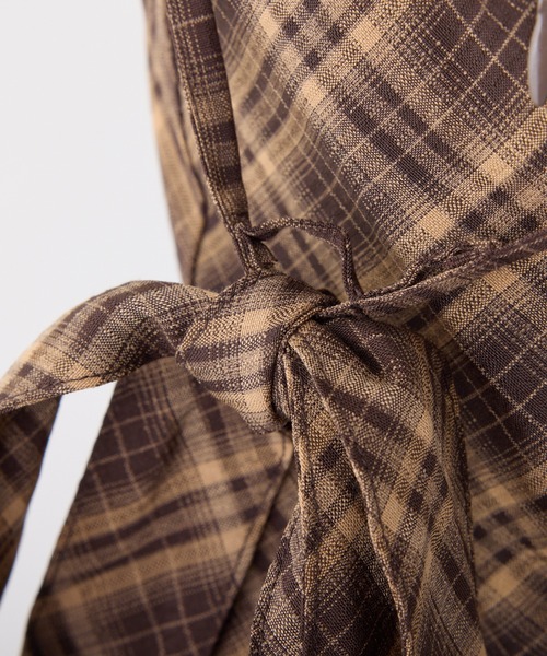 one after another NICE CLAUP(ワンアフターアナザーナイスクラップ)の「新色追加【WEB限定商品】マイナス5キロ見え/バックレースアップキャミワンピース(ワンピース・レディース・ブラウン系その他/ブラック系その他/ブラック・LARGE/MEDIUM)」の13枚目の写真