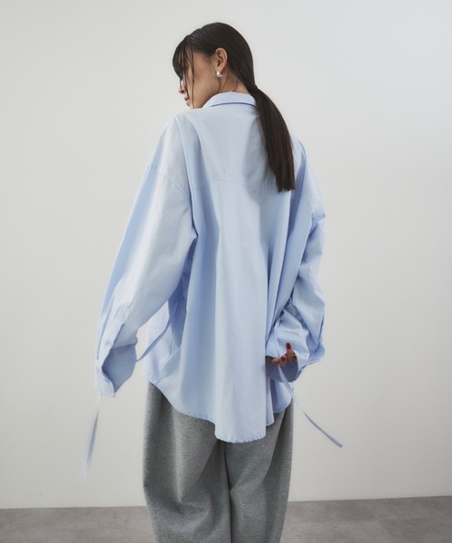 HANNE（アン）の「CPO2WAYシャツ（シャツ/ブラウス・レディース・ベージュ/ホワイト/ブルー・FREE）」の20枚目の写真