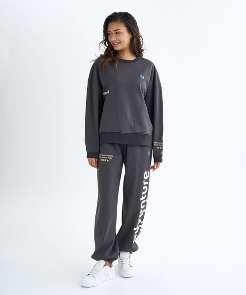 BILLABONG(ビラボン)の「BILLABONG レディース ADIV SWEAT JOGGER PA セットアップボトムス 【2025年秋冬モデル】 @autumn/ビラボン防風・撥水スウェットパンツ(SET UP・セットアップ可能アイテム・空港コーデ)(スウェットパンツ・レディース・アイボリー/ブラック系その他・MEDIUM/LARGE)」の3枚目の写真