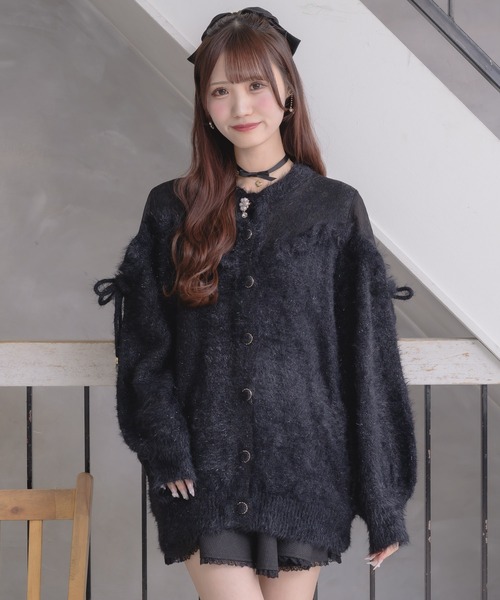 couture BY ROJITA（クチュールバイロジータ）の「レース切替ラメシャギーニットワンピース（ワンピース・レディース・ブラック/グレー/ホワイト・FREE）」の20枚目の写真