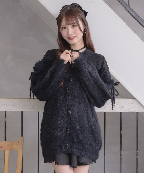 couture BY ROJITA（クチュールバイロジータ）の「レース切替ラメシャギーニットワンピース（ワンピース・レディース・ブラック/グレー/ホワイト・FREE）」の22枚目の写真