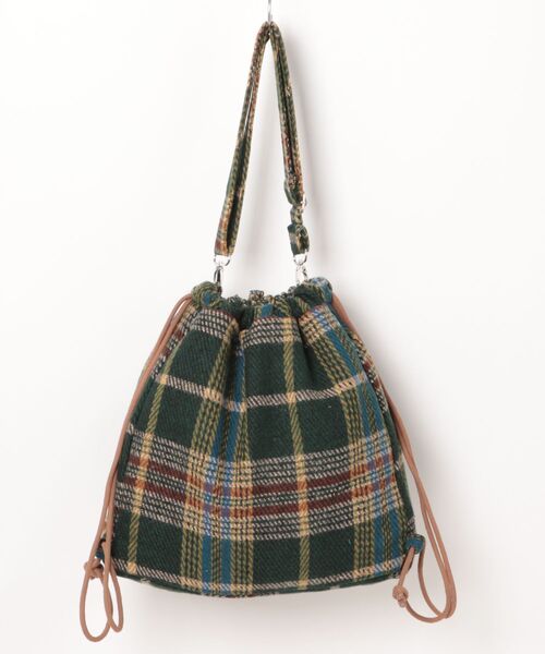 TONE SELECT GOODS(トーンセレクトグッズ)の「Liaa/チェック柄 2way トート ナップサック リュック A18712(バックパック/リュック・レディース・その他4/その他1/その他2/その他3/その他5・FREE)」の6枚目の写真