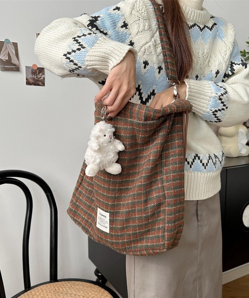 TONE SELECT GOODS(トーンセレクトグッズ)の「Liaa/チェック柄 2way トート ナップサック リュック A18712(バックパック/リュック・レディース・その他4/その他1/その他2/その他3/その他5・FREE)」の1枚目の写真