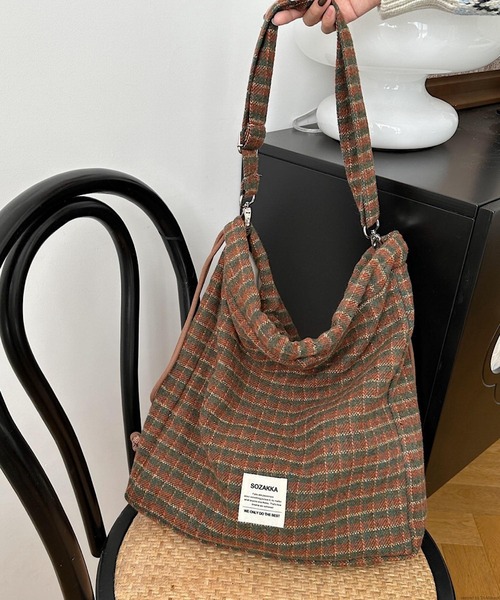 TONE SELECT GOODS(トーンセレクトグッズ)の「Liaa/チェック柄 2way トート ナップサック リュック A18712(バックパック/リュック・レディース・その他4/その他1/その他2/その他3/その他5・FREE)」の16枚目の写真
