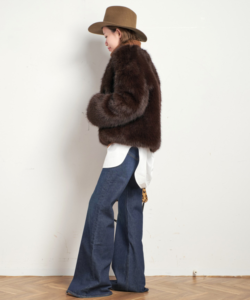 EVERYDAY I LIKE.(エヴリディアイライク)の「*Anna ファージャケット(その他アウター・レディース・ブラウン・FREE)」の12枚目の写真