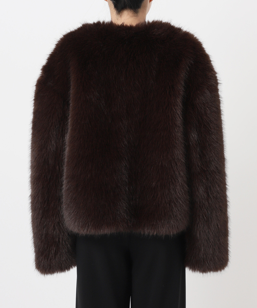 EVERYDAY I LIKE.(エヴリディアイライク)の「*Anna ファージャケット(その他アウター・レディース・ブラウン・FREE)」の16枚目の写真