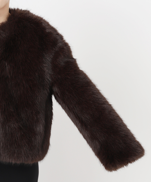 EVERYDAY I LIKE.(エヴリディアイライク)の「*Anna ファージャケット(その他アウター・レディース・ブラウン・FREE)」の18枚目の写真