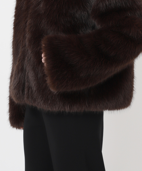 EVERYDAY I LIKE.(エヴリディアイライク)の「*Anna ファージャケット(その他アウター・レディース・ブラウン・FREE)」の19枚目の写真