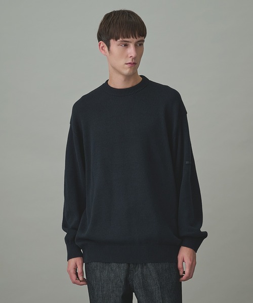 N.Hoolywood エヌハリウッド トップス 40 ブラック メンズ N.HOOLYWOOD/エヌハリウッド】別注 LIGHT KNIT PO（ニット/セーター