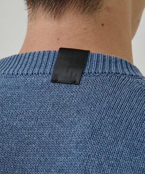 N.HOOLYWOOD（N.ハリウッド）の「【N.HOOLYWOOD/エヌハリウッド】別注 LIGHT KNIT PO（ニット/セーター・メンズ・ブルー/ブラック/ダークグレー・36/38/40）」の4枚目の写真