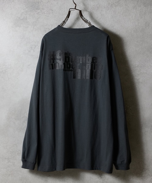 N(N) number nine PRINTED CLASSIC L/S T-SHIRT / エヌエヌ
