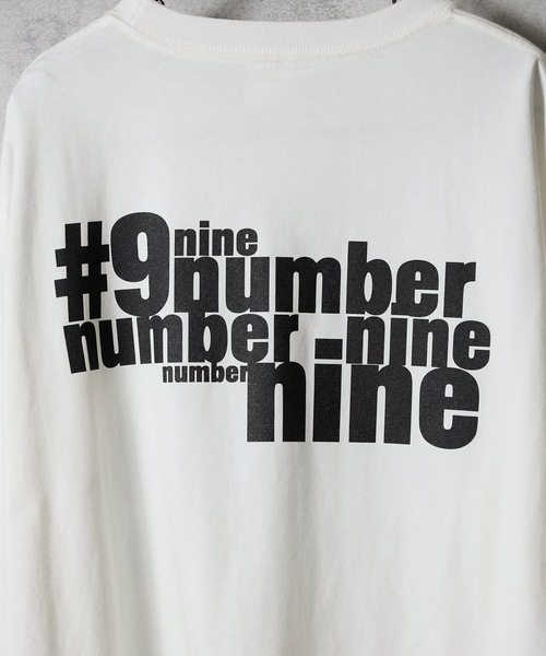 N(N) number nine PRINTED CLASSIC L/S T-SHIRT / エヌエヌ