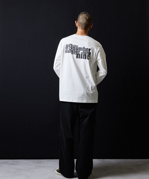 N(N) number nine PRINTED CLASSIC L/S T-SHIRT / エヌエヌ