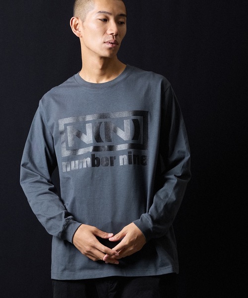 N(N) number nine PRINTED CLASSIC L/S T-SHIRT / エヌエヌ