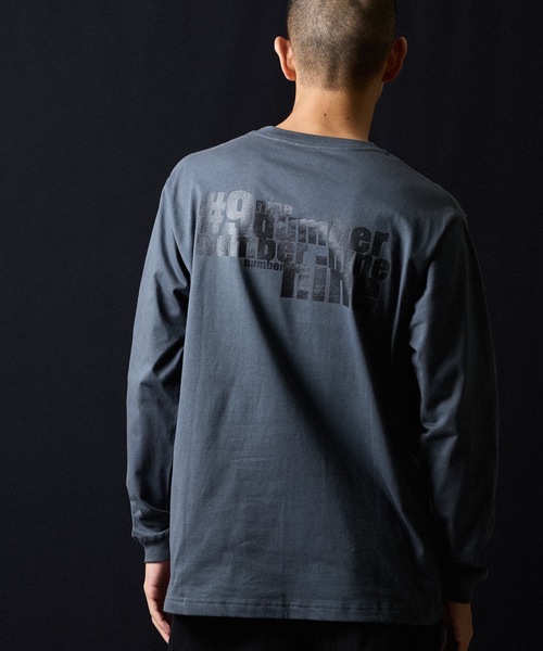 N(N) number nine PRINTED CLASSIC L/S T-SHIRT / エヌエヌ